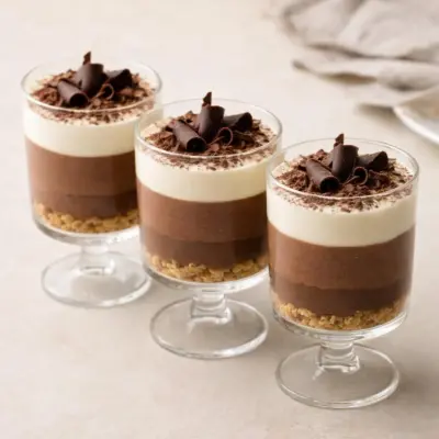 Verrines au chocolat façon tiramisu : cacao & mascarpone