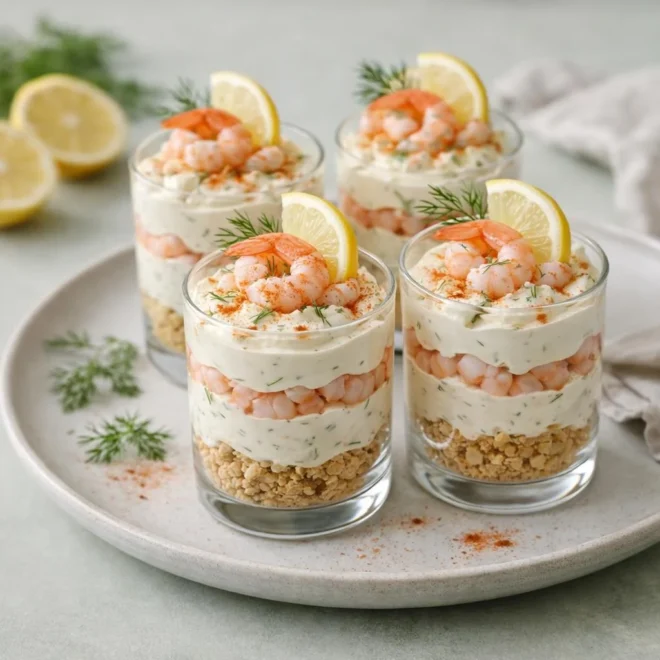 Verrines saumon citron aneth : apéritif frais