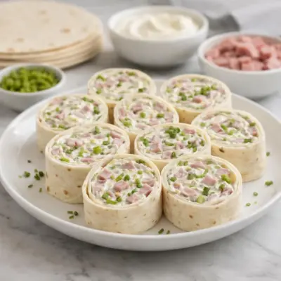 Recette wraps jambon fromage frais cornichons