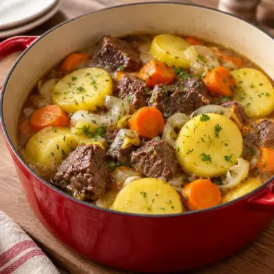 Baeckeoffe au bœuf facile en cocotte
