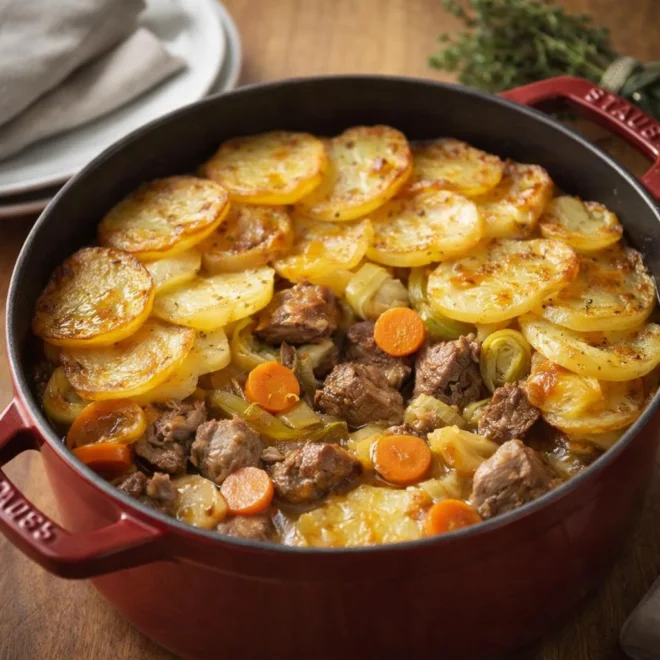 Baeckeoffe traditionnel alsacien aux trois viandes