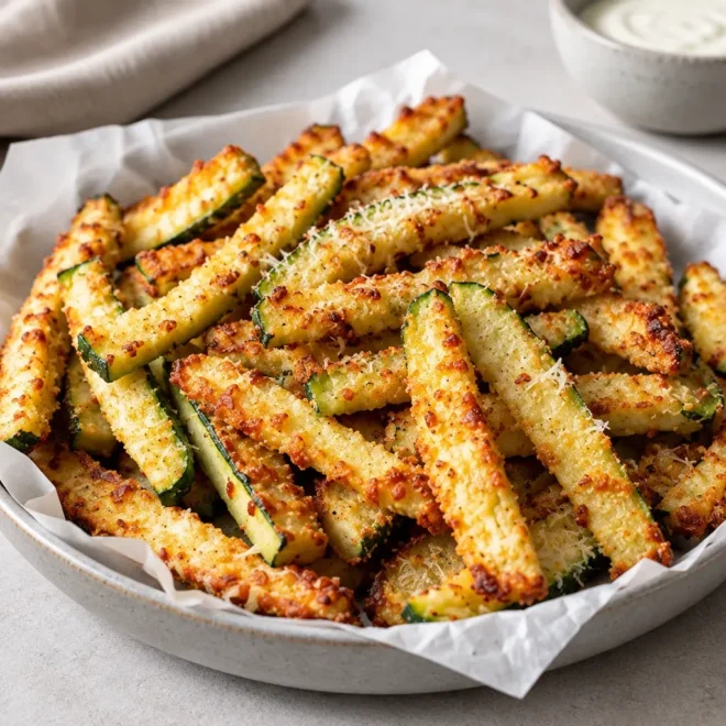 Bâtonnets de courgette panés au four faciles