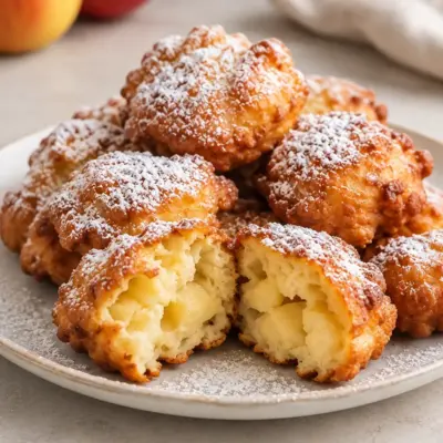Beignets aux pommes sans friture faciles au four