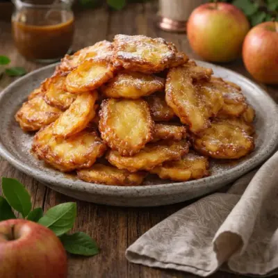 Recette beignets bretons aux pommes dorés, croustillants
