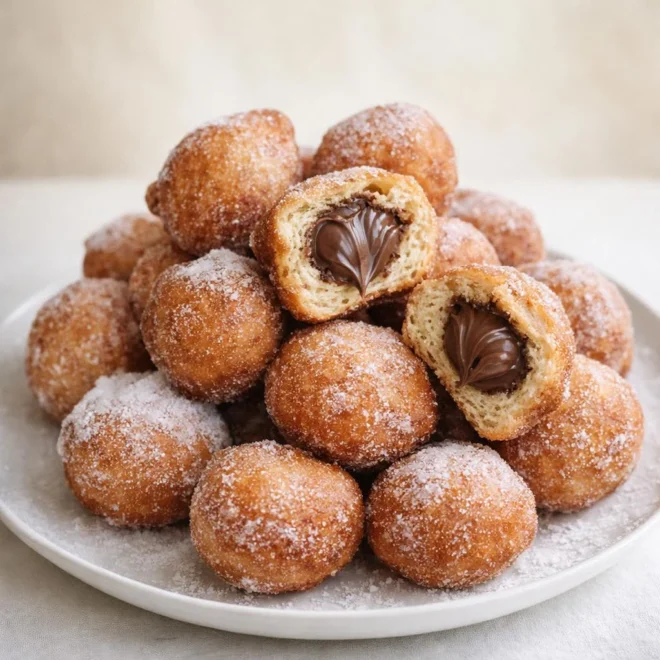 Recette beignets au Nutella : cœur fondant