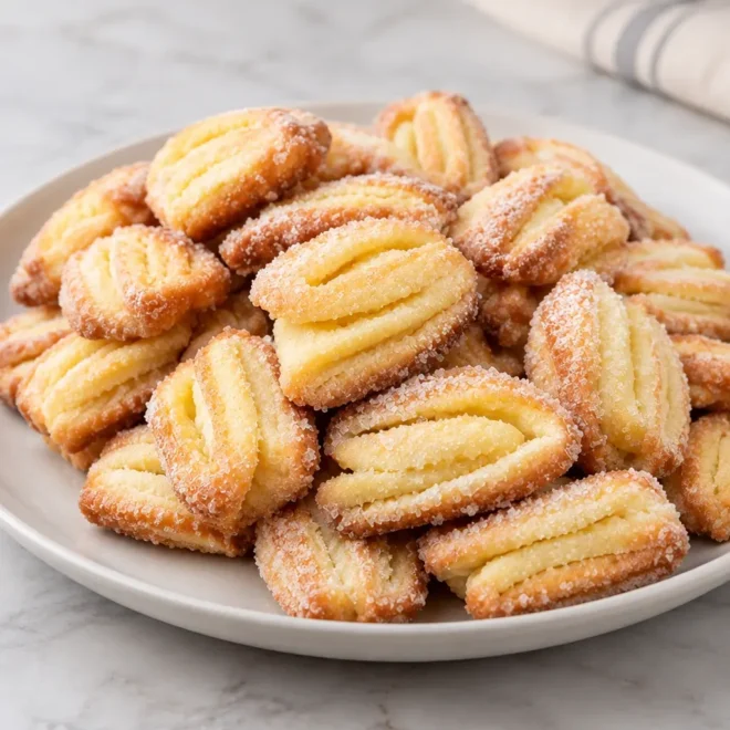 Biscuits sablés pliés au sucre : recette facile