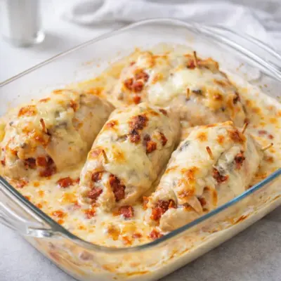 Blancs de poulet au chorizo et morbier gratin