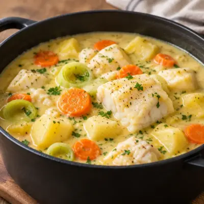 Blanquette de poisson : recette crémeuse aux légumes