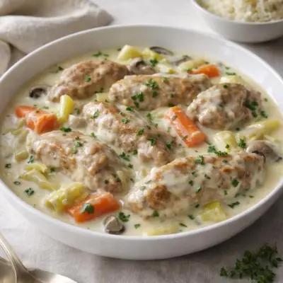 Blanquette de veau à l’ancienne : sauce blanche onctueuse
