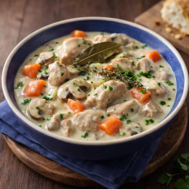 Blanquette de veau façon Paul Bocuse, veloutée