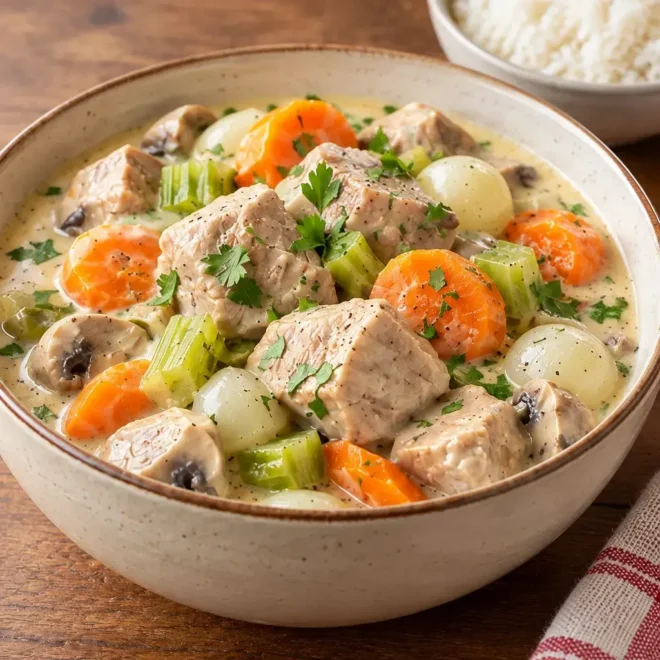 Blanquette de veau traditionnelle et sauce veloutée