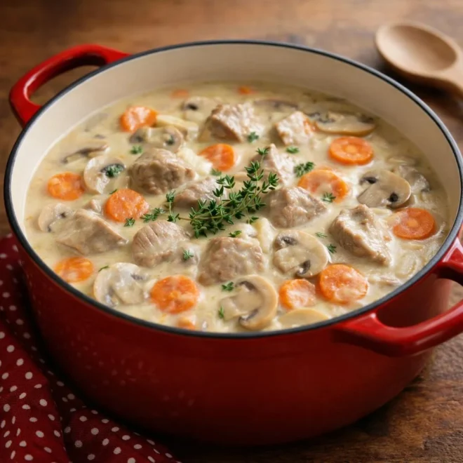 Blanquette de veau traditionnelle sans alcool
