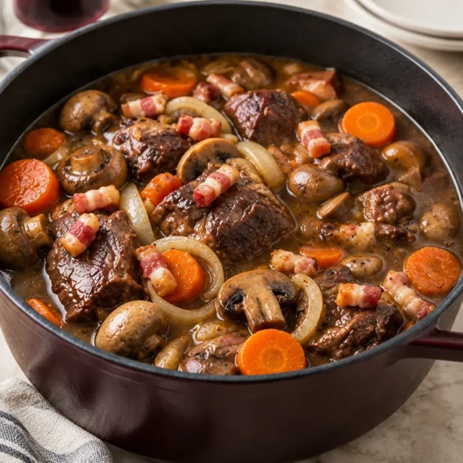 Bœuf bourguignon fondant : recette traditionnelle