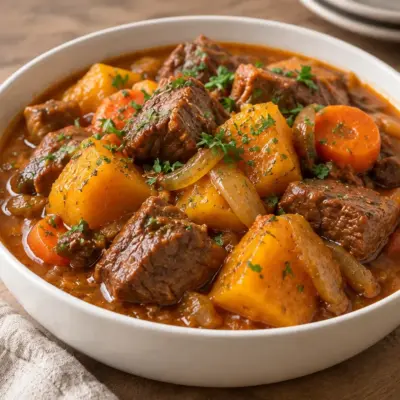 Bœuf mijoté à la citrouille facile et fondant