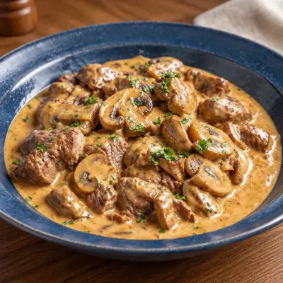 Bœuf Stroganoff : recette crémeuse facile
