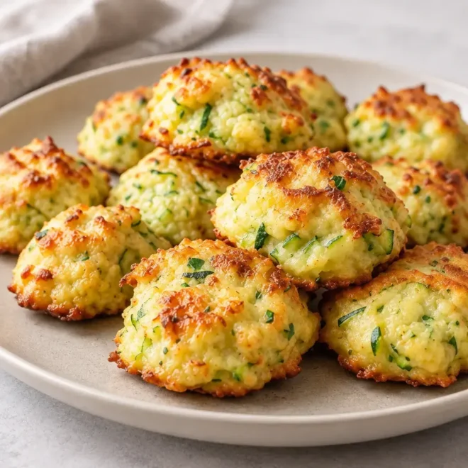 Bouchées de courgette au fromage faciles au four