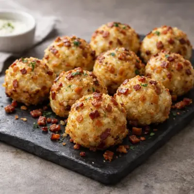 Bouchées aux lardons fumés et au Comté | Recette