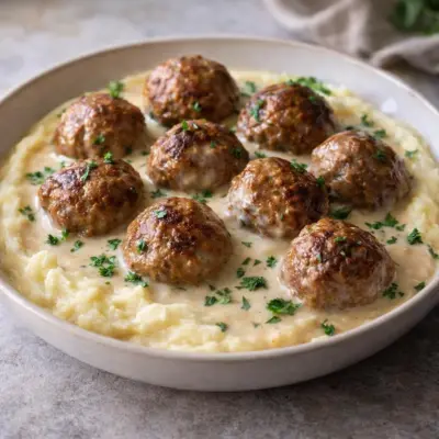 Boulettes suédoises ultra fondantes : sauce crémeuse velouté