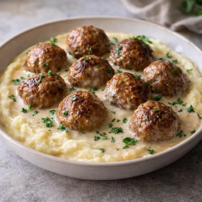 Boulettes suédoises ultra fondantes : sauce crémeuse velouté
