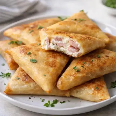 Bricks au jambon et Boursin : croustillants & fondants