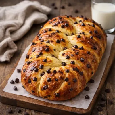 Recette brioche aux pépites de chocolat moelleuse