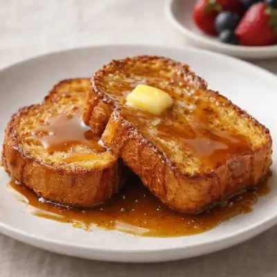 Brioche perdue caramélisée à la poêle : ultra gourmande