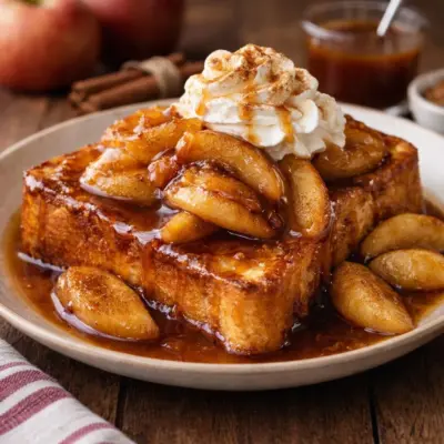 Brioche perdue aux pommes caramélisées cannelle