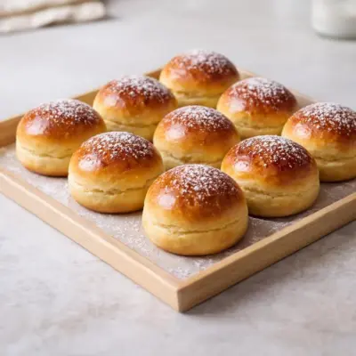 Brioches au yaourt sans levure boulangère