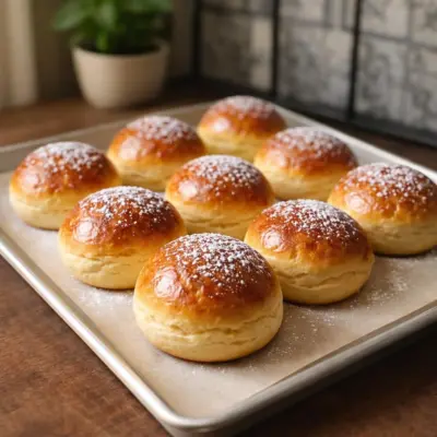 Brioches au yaourt sans levure boulangère, faciles