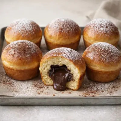 Recette brioches fourrées au chocolat fondant