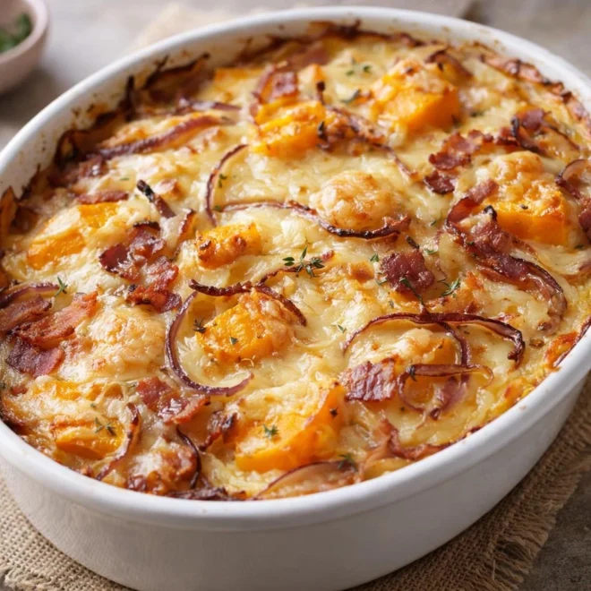 Recette butterflette butternut fromage fondant au four