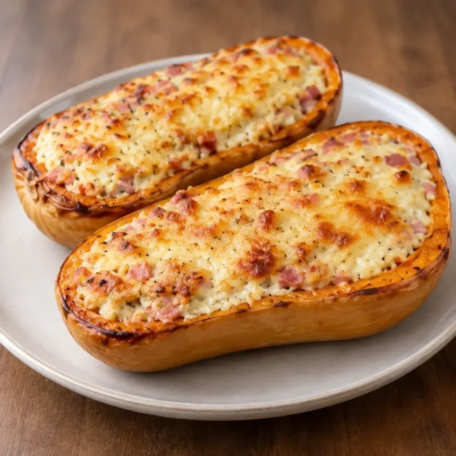 Butternut farcie jambon-Boursin : recette facile