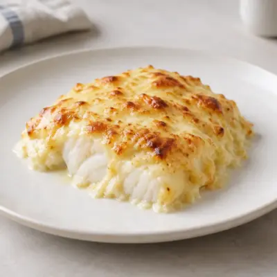 Cabillaud gratiné : recette à la béchamel et au fromage