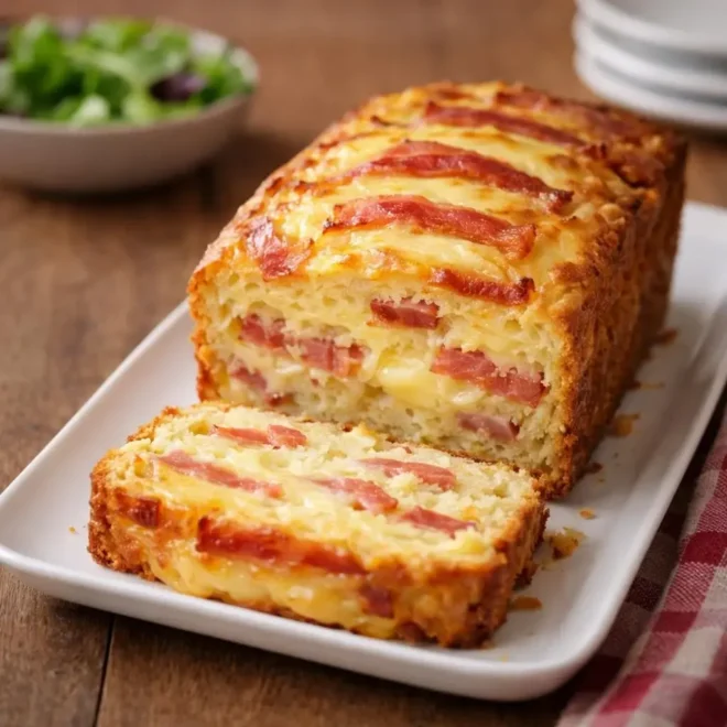 Recette cake façon Orloff bacon & raclette