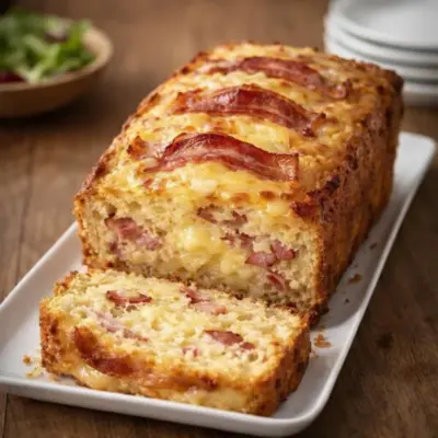 Recette cake façon Orloff au bacon et fromage à raclette