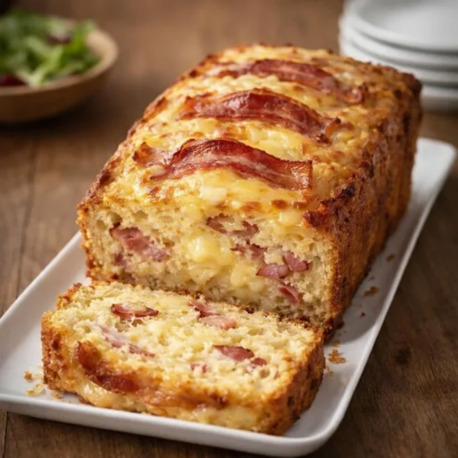 Recette cake façon Orloff au bacon et fromage à raclette