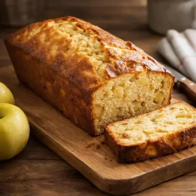 Recette cake moelleux aux pommes caramélisées