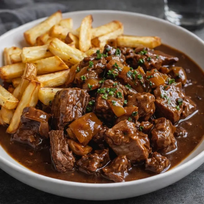 Carbonade flamande avec frites maison