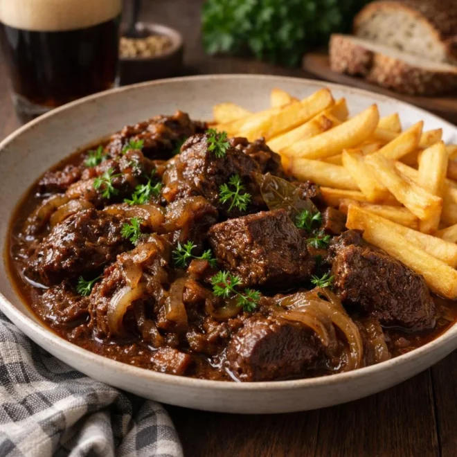 Carbonnade flamande façon grand-mère : bœuf à la bière