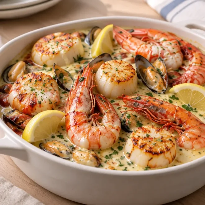 Cassolettes de fruits de mer : recette citronnée