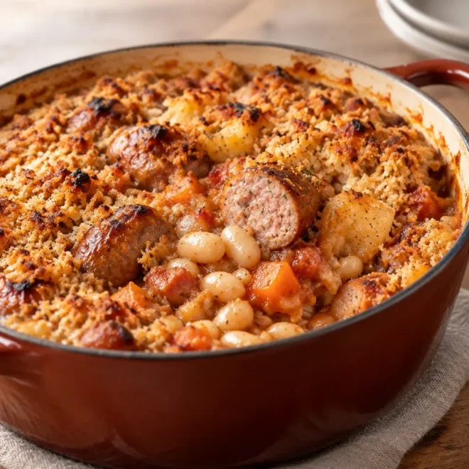 Cassoulet aux saucisses : recette facile