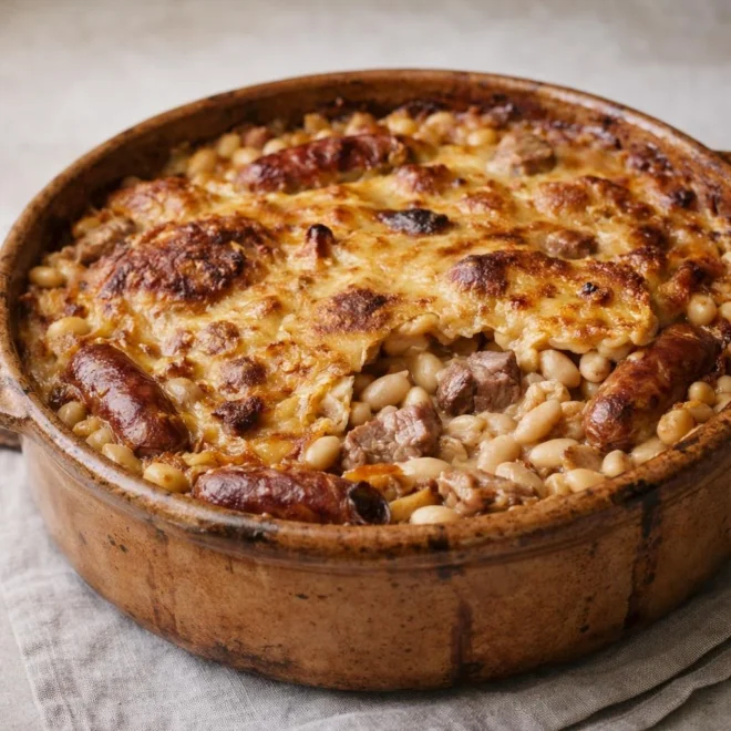 Cassoulet de Castelnaudary à la croûte craquante