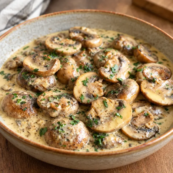 Champignons à la crème