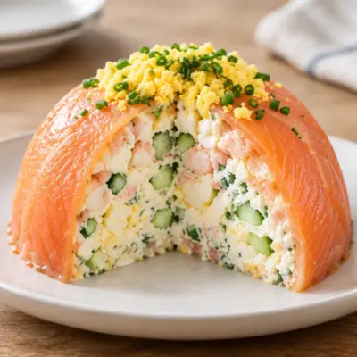 Charlotte au saumon : recette froide facile