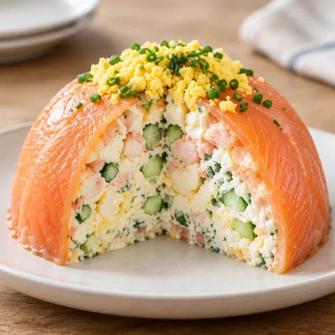 Charlotte au saumon : recette froide facile