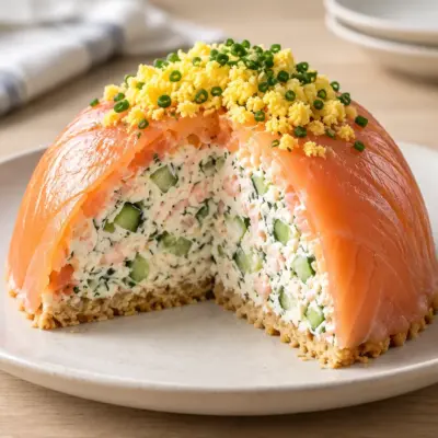 Charlotte de saumon fumé : recette froide