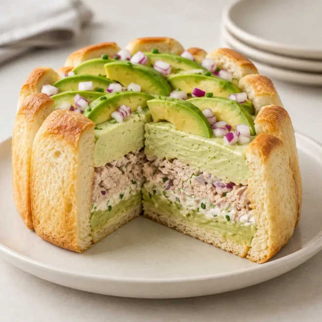 Charlotte salée recette au thon et à l’avocat