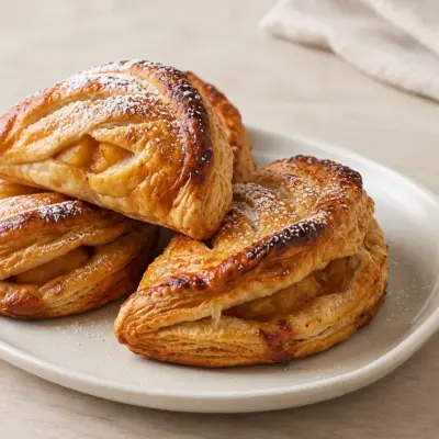 Chaussons aux pommes : recette dorée et croustillante