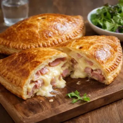 Chaussons géants au jambon et au reblochon