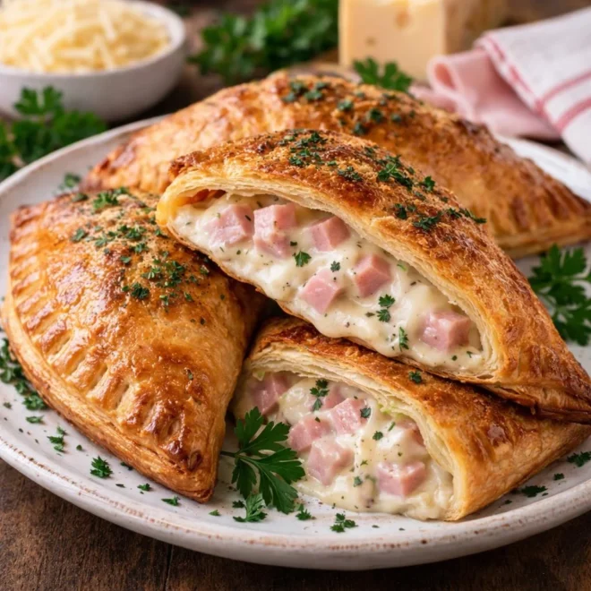Recette chaussons jambon fromage à la béchamel